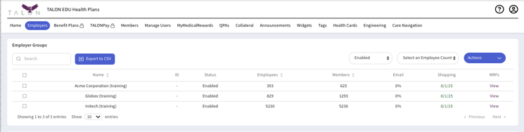Example MRF URL screenshot